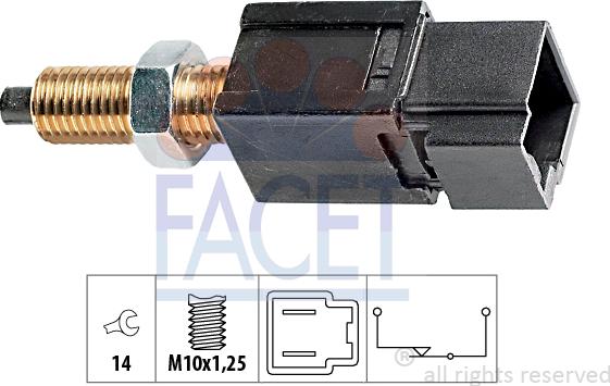 FACET 7.1052 - Interrupteur des feux de freins cwaw.fr