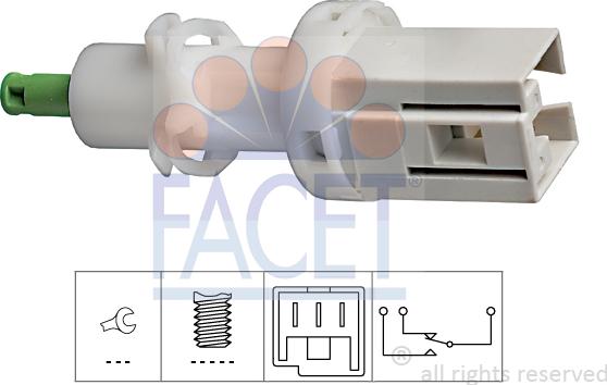 FACET 7.1069 - Interrupteur des feux de freins cwaw.fr