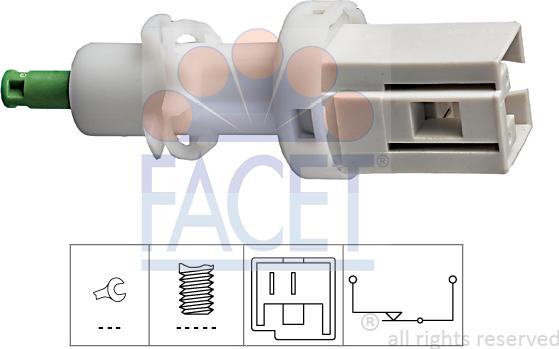 FACET 7.1068 - Interrupteur des feux de freins cwaw.fr