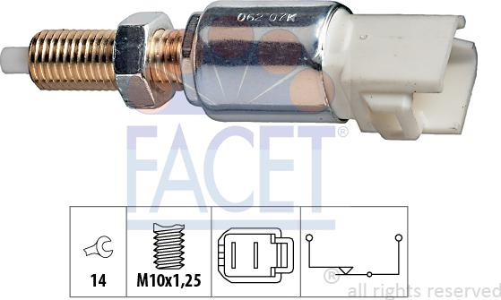 FACET 7.1062 - Interrupteur des feux de freins cwaw.fr