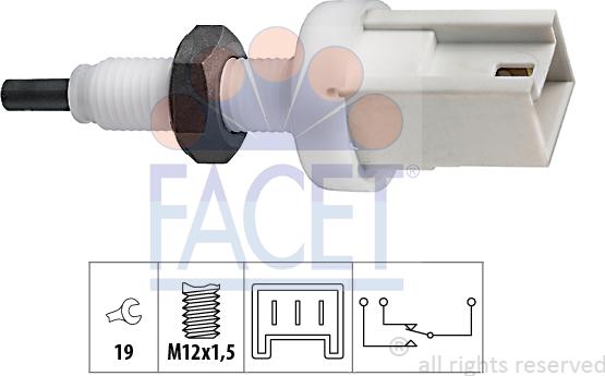 FACET 7.1067 - Interrupteur des feux de freins cwaw.fr