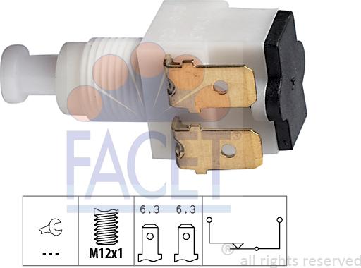 FACET 7.1010 - Interrupteur des feux de freins cwaw.fr
