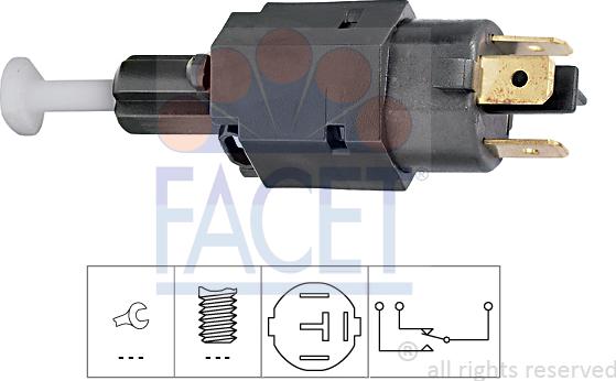 FACET 7.1082 - Interrupteur des feux de freins cwaw.fr