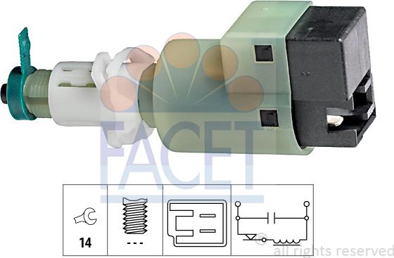 FACET 7.1145 - Interrupteur des feux de freins cwaw.fr