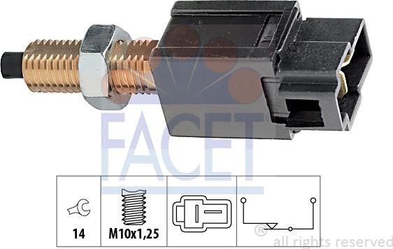 FACET 7.1169 - Interrupteur des feux de freins cwaw.fr