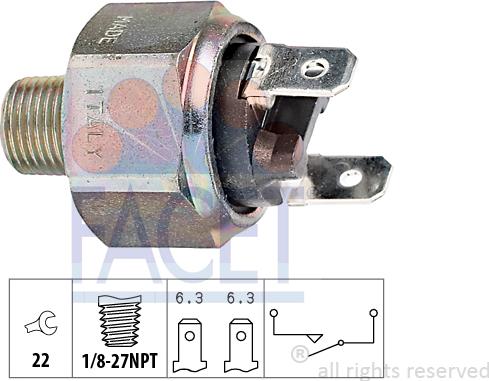 FACET 7.1101 - Interrupteur des feux de freins cwaw.fr