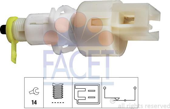 FACET 7.1108 - Interrupteur des feux de freins cwaw.fr