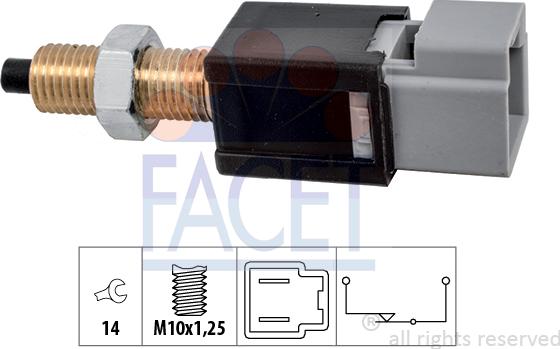 FACET 7.1304 - Interrupteur des feux de freins cwaw.fr