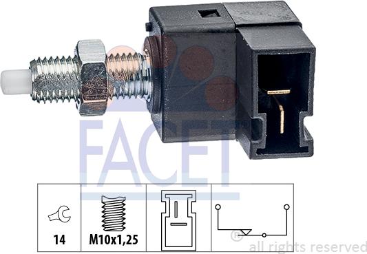 FACET 7.1300 - Interrupteur des feux de freins cwaw.fr