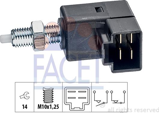 FACET 7.1294 - Interrupteur des feux de freins cwaw.fr