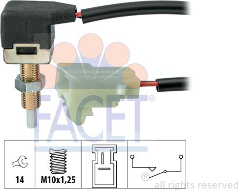 FACET 7.1297 - Commande, embrayage (régulateur de vitesse) cwaw.fr