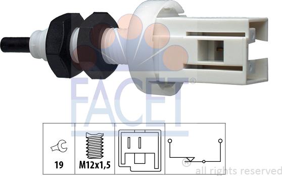 FACET 7.1250 - Interrupteur des feux de freins cwaw.fr