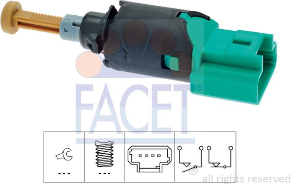 FACET 7.1213 - Interrupteur des feux de freins cwaw.fr