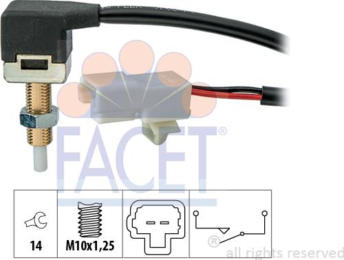 FACET 7.1289 - Commande, embrayage (régulateur de vitesse) cwaw.fr