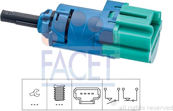 FACET 7.1286 - Interrupteur des feux de freins cwaw.fr