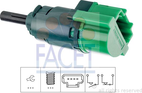 FACET 7.1283 - Interrupteur des feux de freins cwaw.fr