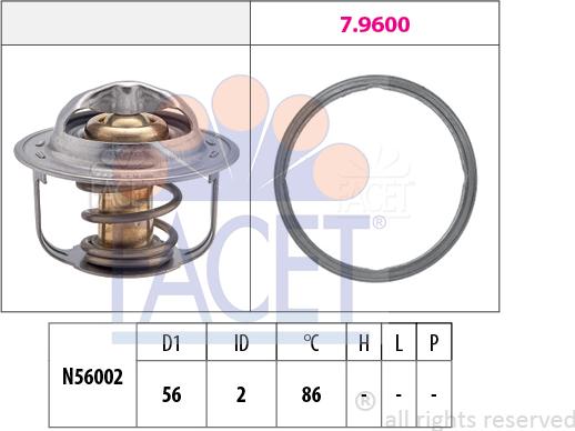 FACET 7.8949 - Thermostat d'eau cwaw.fr