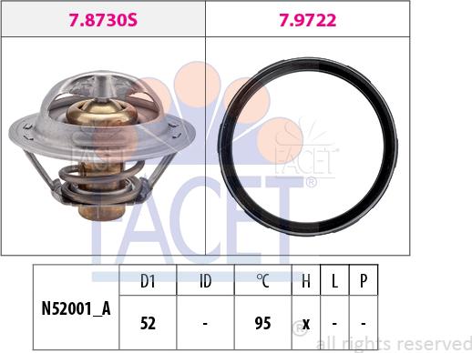 FACET 7.8946 - Thermostat d'eau cwaw.fr