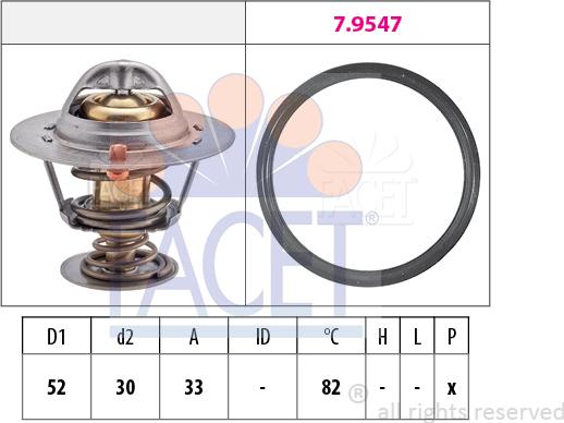 FACET 7.8947 - Thermostat d'eau cwaw.fr