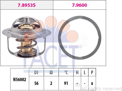 FACET 7.8953 - Thermostat d'eau cwaw.fr