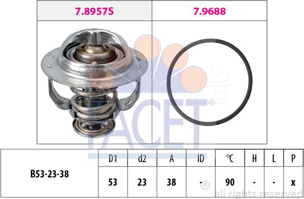 FACET 7.8957 - Thermostat d'eau cwaw.fr