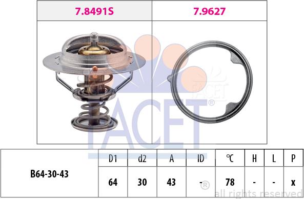 FACET 7.8491 - Thermostat d'eau cwaw.fr