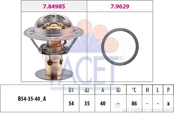 FACET 7.8498 - Thermostat d'eau cwaw.fr