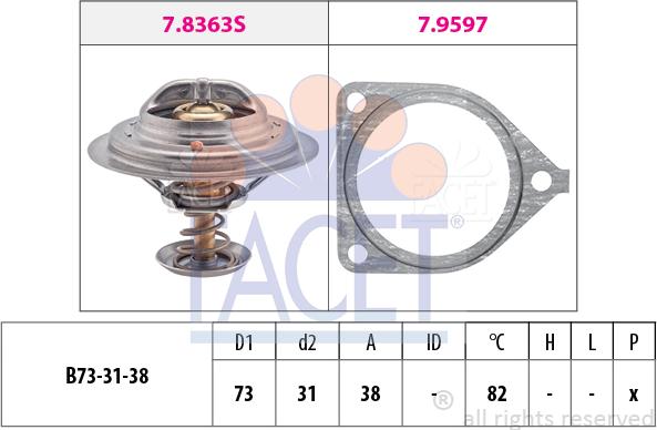 FACET 7.8441 - Thermostat d'eau cwaw.fr