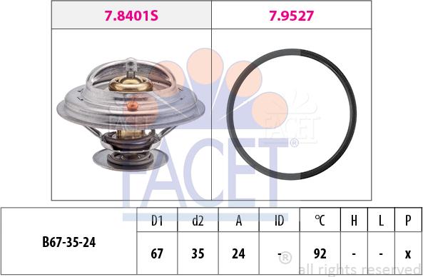 FACET 7.8401 - Thermostat d'eau cwaw.fr