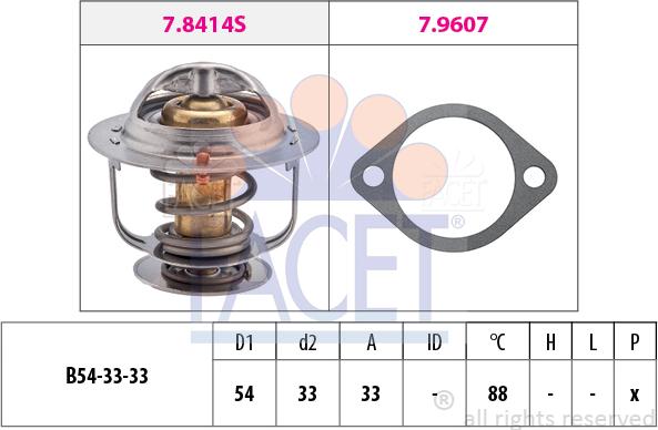 FACET 7.8414 - Thermostat d'eau cwaw.fr