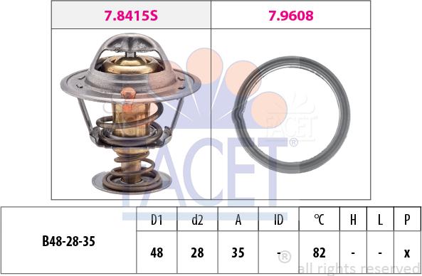 FACET 7.8415 - Thermostat d'eau cwaw.fr