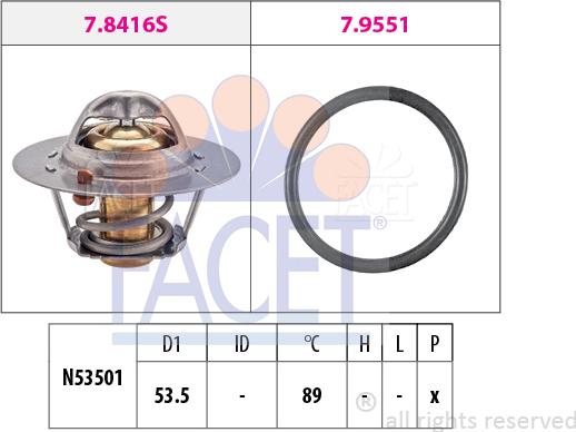 FACET 7.8416 - Thermostat d'eau cwaw.fr