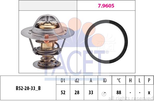 FACET 7.8412 - Thermostat d'eau cwaw.fr