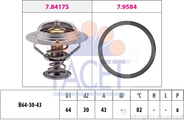 FACET 7.8417 - Thermostat d'eau cwaw.fr