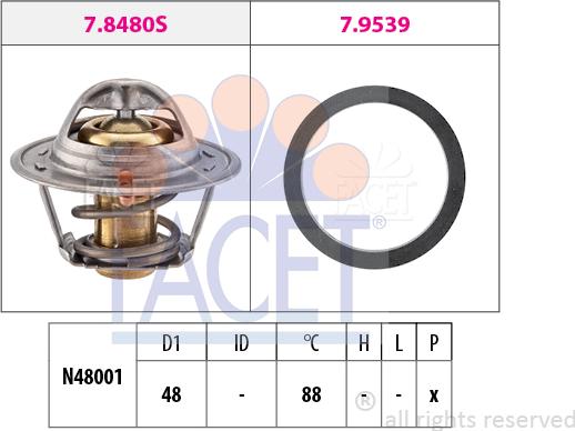 FACET 7.8480 - Thermostat d'eau cwaw.fr