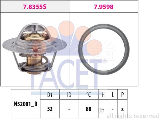 FACET 7.8487 - Thermostat d'eau cwaw.fr