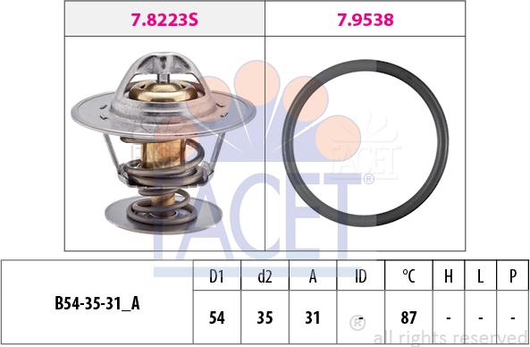 FACET 7.8434 - Thermostat d'eau cwaw.fr