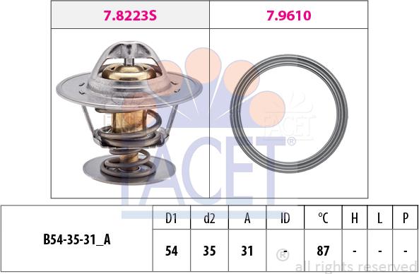 FACET 7.8435 - Thermostat d'eau cwaw.fr