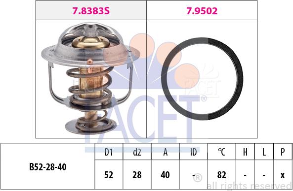 FACET 7.8438 - Thermostat d'eau cwaw.fr