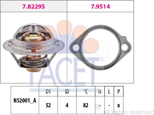 FACET 7.8437 - Thermostat d'eau cwaw.fr