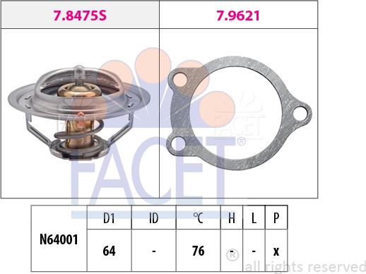 FACET 7.8475 - Thermostat d'eau cwaw.fr