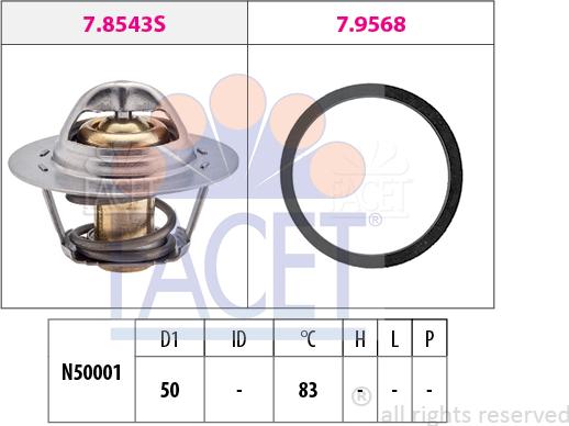 FACET 7.8543 - Thermostat d'eau cwaw.fr