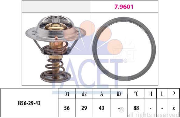 FACET 7.8553 - Thermostat d'eau cwaw.fr