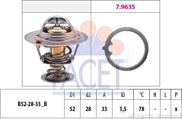 FACET 7.8503 - Thermostat d'eau cwaw.fr