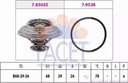 FACET 7.8502 - Thermostat d'eau cwaw.fr