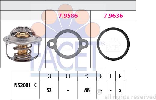 FACET 7.8514 - Thermostat d'eau cwaw.fr