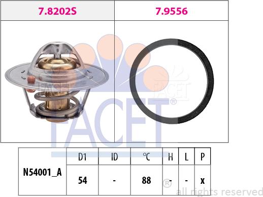 FACET 7.8533 - Thermostat d'eau cwaw.fr