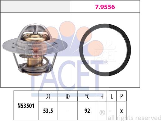 FACET 7.8576 - Thermostat d'eau cwaw.fr