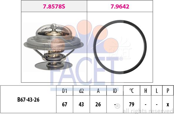 FACET 7.8578 - Thermostat d'eau cwaw.fr