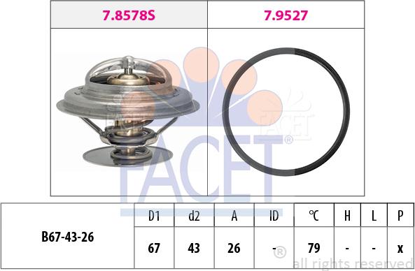 FACET 7.8577 - Thermostat d'eau cwaw.fr